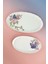 Lilac Butterfly 2 Boy Porselen Kayık Tabak 2