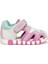 Kız Bebek Beyaz B Sandal Iupidoo A - Synt + Mesh Bantlı Kumaş Sandalet B5517C0BC14C0563 1