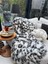 Peluş Örtü Kaymaz Koltuk Örtüsü Leopar Desenli Koltuk Örtüsü 200 x 150 cm 1