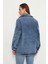Oversize Kadın Jean Ceket Effect 5