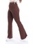 Koyu Kahverengi Fitilli Ispanyol Paça Tayt 5
