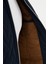 Desenli Lacivert Slim Fit Gömlek Yaka Kapitone Erkek Mont 5