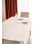Zer-I Sofra 12 Kişilik Yemek Seti Krem Renk 26 Parça 1 Adet 160 x 220 cm Masaörtüsü 1 Runner 12 Peçete 2