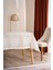 Zer-I Sofra 12 Kişilik Yemek Seti Krem Renk 26 Parça 1 Adet 160 x 220 cm Masaörtüsü 1 Runner 12 Peçete 3