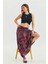 Beli Lastikli Drape Detaylı Otantik Etek 5