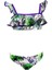 Tropikal Desenli Fırfırlı UV50 Kız Çocuk Bikini Takımı By Nessi Byrd 1