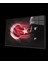 Atatürk Bayrak Atatürk Silüetli Gölgesiz Siyah Fonlu Cam Tablo 1