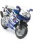 Motorsiklet 1:18 Motor Suzuki GSX-R750 Mavi-Beyaz 1