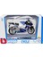 Motorsiklet 1:18 Motor Suzuki GSX-R750 Mavi-Beyaz 5