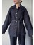 Çizgili Denim Premium Takım- Mavi 2