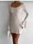 Ispanyol Kol Yırtmaçlı Mini Elbise 3