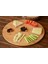 Bambu Ahşap Mi x Dönen Servis Tabak 39 x 2 cm Büyük Özel Mekanizmalı Pürüssüz Dönüş Wood 1 Adet 2