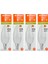 (4 adet) Ledvance 4,9W (40W) 2700K (Sarı Işık) Dim Edilebilir E14 Duylu (Ince Duy) LED Mum Ampul 1