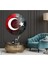 Bayrak Yuvarlak Cam Tablo 1