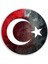 Bayrak Yuvarlak Cam Tablo 3