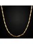 Çelik Kolye Titanyum Melon Motifli Model 2 mm 55 cm Altın Sarısı Gold 1