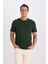 %100 Pamuk New Regular Fit Bisiklet Yaka Basic Düz Kısa Kollu Tişört V7699AZ25SP 4
