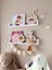 3 Adet 60 cm Beyaz Raf Naturel Yuvarlak Çıtalı Montessori Kitaplık Mobilya 1