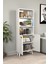 Kitaplık Parlak Beyaz 5 Raflı Kapaklı Modern Kitaplık 1