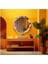 Dekorarif Desenli Yuvarlak Banyo-Salon Duvar Aynası 43 1