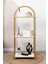 Demeter Dekoratif Raf Mobilya Kitaplık Dekoratif Metal Mobilya Gold 3 Raflı Kitaplık 3