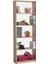 Modern 5 Raflı Kitaplık - Açık Ceviz(Tori) 64 x 182 x 26 cm (Gxyxd) 1