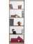 Modern 5 Raflı Kitaplık - Açık Ceviz(Tori) 64 x 182 x 26 cm (Gxyxd) 5