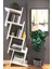Yıldız Dekoratif Modern Kitaplık Duvar Rafı Beyaz 2