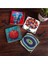 Metrashop Fil, Nazar, Nar Ağacı, Nar Taş Bardak Altlığı Seti - 4 Parça - Dekoratif, Rustik Mutfak Aksesuarı, 10X10 Cm, Kaydırmaz Tabanlı, Şık ve Dayanıklı SC151 1