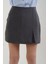 Gri Premium Şort Etek 4