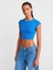 30528 Pamuk Ve Modal Karışımlı Crop Top-Siyah 1