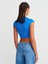 30528 Pamuk Ve Modal Karışımlı Crop Top-Siyah 2