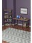 Dekoratif Metal Kitaplık 5 Raflı + 60 x 120 cm Çalışma Masası Atlantik Çam 1