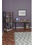 Dekoratif Metal Kitaplık 5 Raflı + 60 x 120 cm Çalışma Masası Atlantik Çam 3