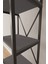 Nilamu Antrasit 65 cm Kitaplık , Metal Aksamlı, Organizer, Ofis, Ev 5