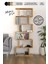 6 Raflı Kitaplık, Dekoratif Raf Zigzag Kitaplık, Labirent Dekor, Rivoli 1