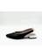 Siyah-Beyaz Deri Slingback Babet – Şık Ve Rahat Tasarım 1