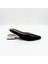 Siyah-Beyaz Deri Slingback Babet – Şık Ve Rahat Tasarım 2