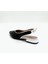 Siyah-Beyaz Deri Slingback Babet – Şık Ve Rahat Tasarım 4