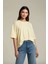 Kadın Pamuklu Basic Oversize T-Shirt 1