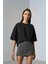 Kadın Pamuklu Basic Oversize T-Shirt 1