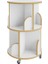 360° Mdflam Dekoratif Döner Kitaplık - Beyaz- 71 x 45 cm 3
