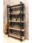 Star Lüx 5 Raflı Kitaplık Dekoratif Raf 180 x 100 cm . Ebat 5