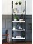 Metal Ayaklı 5 Raflı Kitaplık - 60 x 180 cm - Beyaz 2