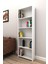 5 Raflı Modern Kitaplık Beyaz 1
