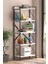 Kitaplık 5 Raflı Concept Raf Ofis Ev Dosya Kitap Rafı Atlantik Beyaz 150 Metal Kitaplik 1