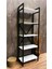 Rüya 5 Raflı Kitaplık Dekoratif Raf 180 x 60 cm . Ebat 4
