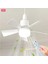 CT-1155 Karayel Fan LED 82W Kumandalı Işıklı Vantilatör E27 Duy Dimlenebilir (Parla) 3