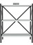 Dekoratif 3 Raflı Kitaplık Metal Kitaplık Beyaz 3