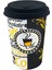 Tedarik 12 Oz Siyah Kapaklı Tutamaçlı Karton Bardak Latte Kahve Kağıt Bardak Sleeve 300 ml - 100'LÜ (Siyah Kapaklı Tutamaçlı) 3
